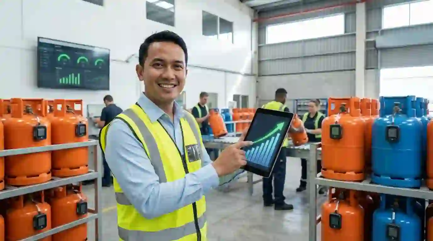 analis profut agen slp dengan Gas LPG sentral nodemedic