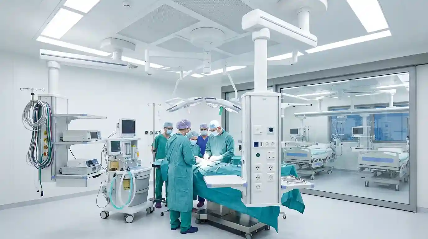 ceiling pendant untuk efesiensi ruang operasi & ICU Modern