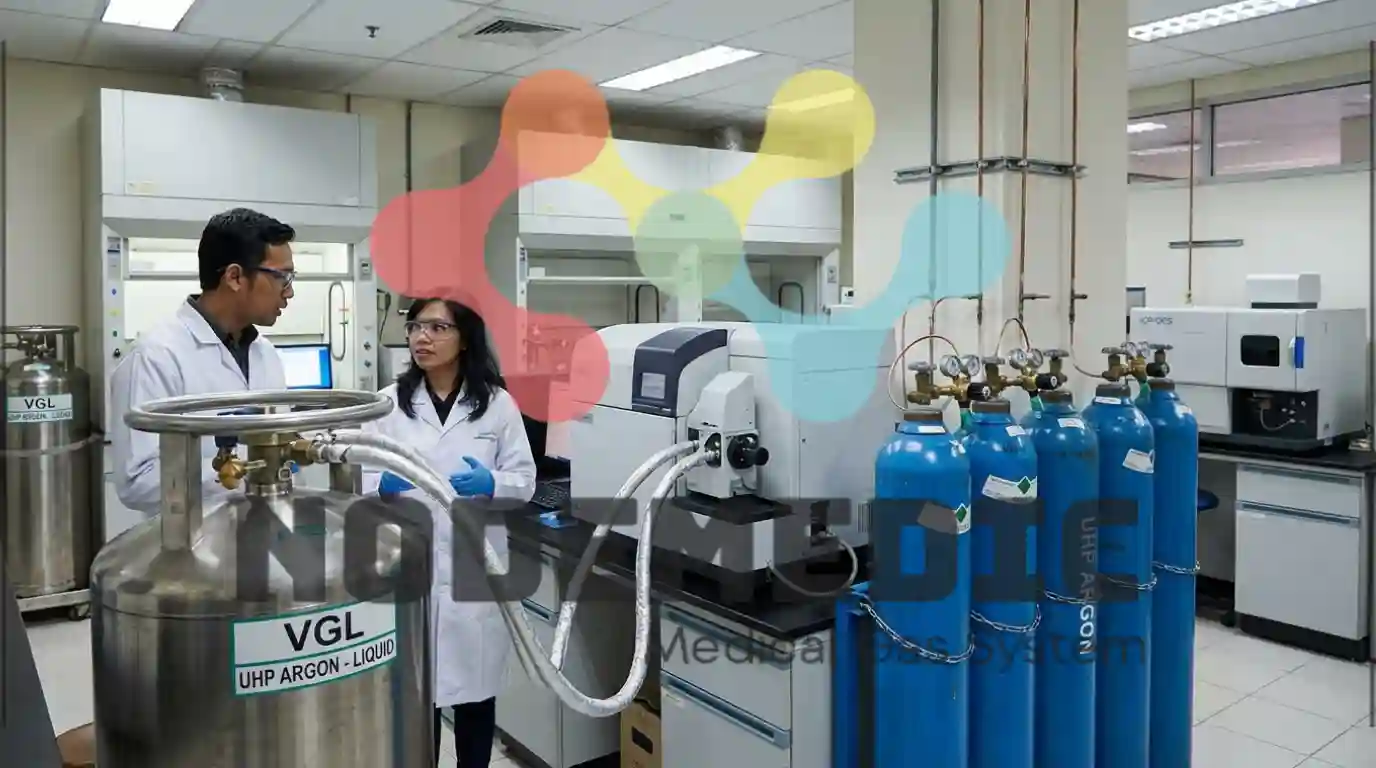 kebutuhan gas argon untuk UHP di laboratorium