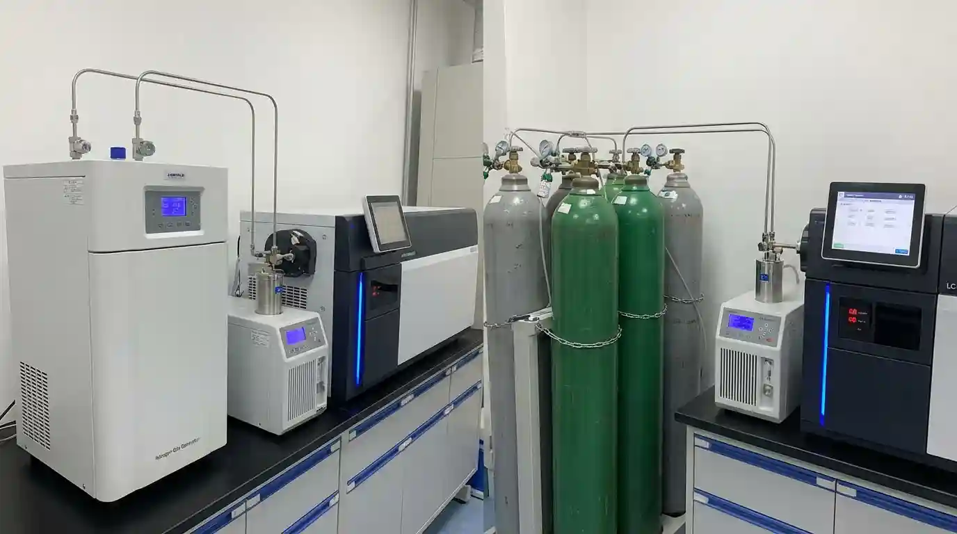 perbedaan gas lab generator dan tabung