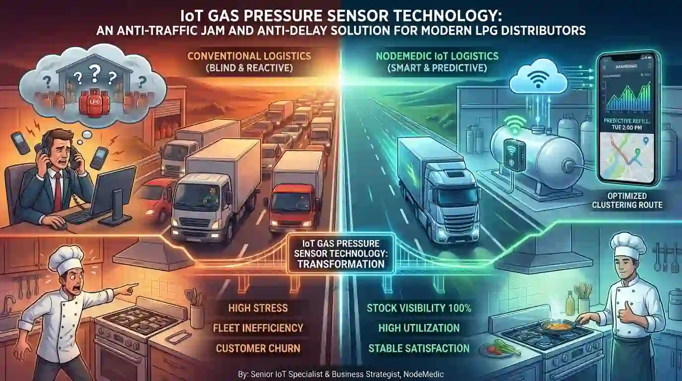 perbandingan menggunakan teknologi IoT yang lebioh efisien
