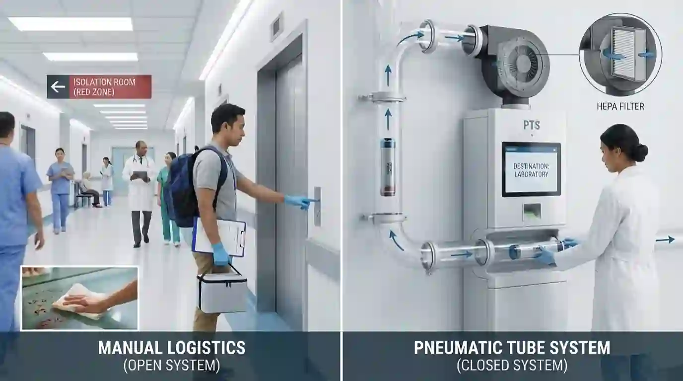 perbedaan sistem manual dengan pneumatic system