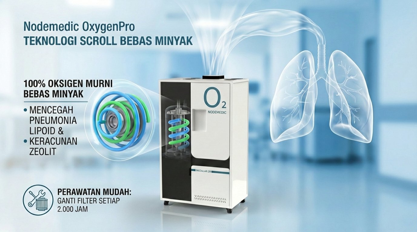 Teknologi Oil-Free Scroll Compressor nodemedic
