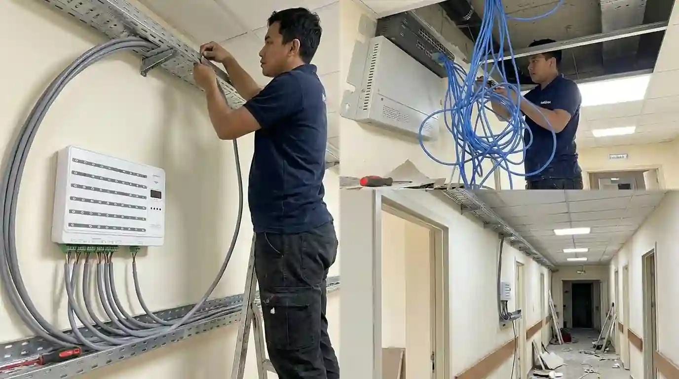Perbandungan kabel nurse call